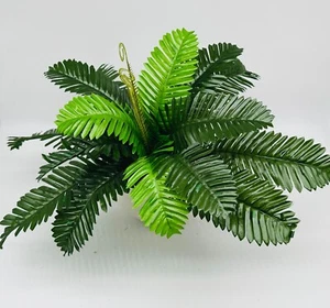2 PCS Artificial Faux Fake Cycas Silk Boston Fern Bush Plant Greenery 18" - Picture 1 of 1