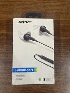 BOSE SoundSport in-ear headphones Wired SAMSUNG w/ Mic Charcoal Black NEW - Picture 1 of 4