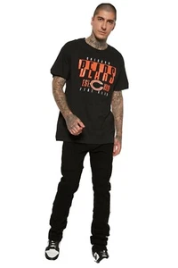 New NFL "Team Apparel" Mens Chicago Bears Split Graphic T-Shirt Navy Size Large - Picture 1 of 4