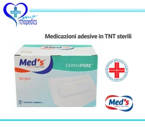 MED'S MEDICAZIONI ADESIVE STERILI IN TNT Diverse misure cf.50 pezzi - Foto 1 di 5
