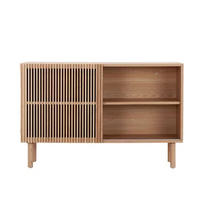 Modern Sideboard with 4 Cabinet, Storage Cabinet, TV Stand , Anti-Topple Design, - Picture 1 of 9