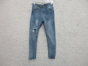 Sunittra Design By Korea Jeans Extra Large Youth Blue Denim Skinny Girls Teens - Picture 1 of 12