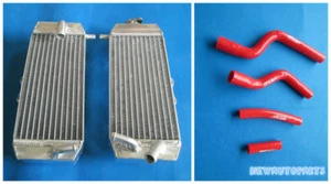 Red Aluminum Radiator & Hose For 2007-2009 2008 YAMAHA YZF250 YZF 250 YZ250F - Picture 1 of 12