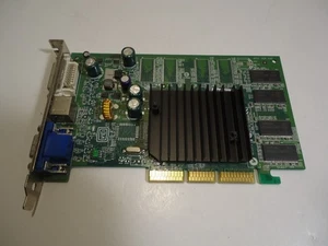 NVIDIA GeForce FX5200 128MB AGP, Graphics Video Card Has VGA, S-video, DVI outs - Picture 1 of 4