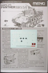 Meng 1/35th Scale Panther A Late - Decals from Kit No. TS-035 - Picture 1 of 1