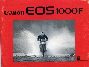 Canon EOS 1000F 35mm SLR Camera  Instruction Manual - Picture 1 of 1