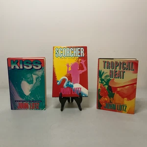 John Lutz Rinehart Suspense Series Lot (3 HC) 1st Eds + Tropical Heat Signed - Picture 1 of 13