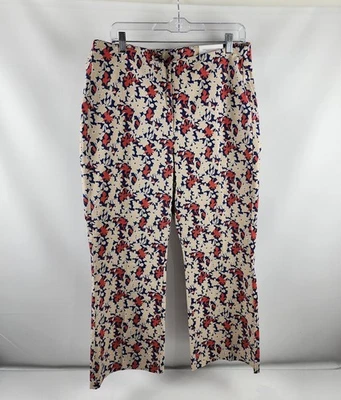 Chicos Pants Womens 2.5=14R Multi Floral So Slimming Juliet Kick Flare NWT - Image 1 of 4