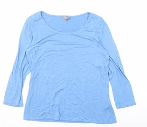 Jaeger Women's Blue 3/4 Sleeve T-Shirt Medium - Picture 1 of 12