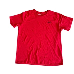 Under Armour Men's Red Chest Logo Crew Neck Short Sleeve Loose Tee T-Shirt - XXL - Picture 1 of 5