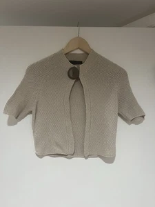 Fabiana Filippi Single Button Crop Cardigan 100% Cotton Women’s XXS EU 38 - Picture 1 of 5