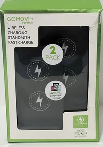 2 Pack Gomovi By Vivitar Wireless Charging Stand With Fast Charge No Manual, - Photo 1 sur 13