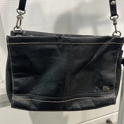 Клатч через плечо SAK Iris кожаный трехсторонний износ черная сумка маленький - Изображение 1 из 4