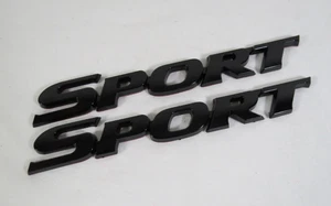 Gloss Black Sport Emblems For Toyota Rav4 Highlander Front Door Badges Sign Logo - Picture 1 of 4