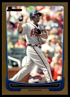 2012 Bowman Gold Michael Bourn Atlanta Braves #44 - Image 1 of 2