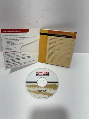 Quicken 2001 Deluxe Financial Software Windows 95 98 NT 2000 Version CD - Image 1 of 4