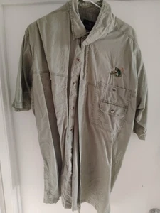Red Head Shirt Mens XL Green Outdoors Fishing Hiking Travel Workwear Camping - Picture 1 of 4