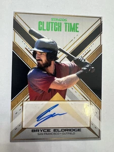 🔥2025 PULSE STRATOS BRYCE ELDRIDGE Clutch Time Green Foil Auto #6 /15 SF Giants - Bild 1 von 2