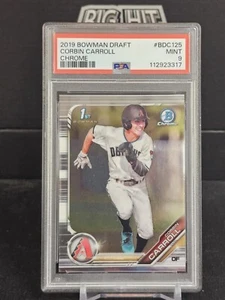 2019 BOWMAN CHROME CORBIN CARROLL ROOKIE CARD RC PSA 9 MINT - Picture 1 of 1