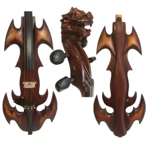 Crazy-1 art streamline carving dragon head 4/4 electric cello #9734 - Picture 1 of 9
