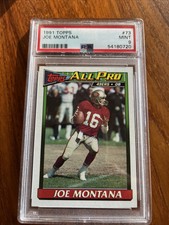 Joe Montana 1991 Topps All Pro #73 San Francisco 49ers PSA 9!