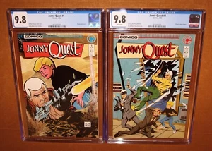 Jonny Quest #1 #2 ¡Ambos CGC 9,8 con páginas BLANCAS! 1986 ¡Asegurado! 17 pix! Comico - Imagen 1 de 17