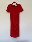 Red Mary Portas Dress with gathered detail