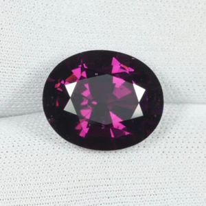 8,30 ct SCHÖNER LILA ROSA NATÜRLICHER RHODOLITH GRANAT oval siehe Vdo 1780 DS4 - Bild 1 von 3