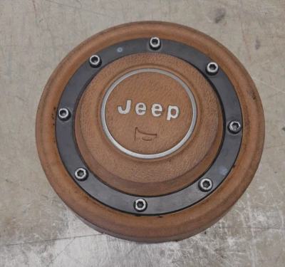 JEEP WRANGLER YJ/XJ CHEROKEE VOLANTE BOCINA CENTRAL BOTÓN PAD BRONCEADO #3 Foto 1 de 4
