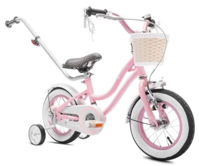 Kinderfahrrad 12 Zoll Mädchenfahrrad Kinderrad Fahrrad 2-4 Jahre Stützräder - Bild 1 von 4