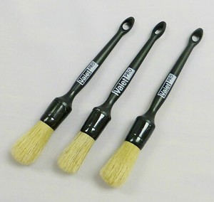 Valet PRO Alloy Wheel / Detailing Brush Set of 3 x Brushes - BRU3