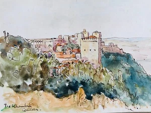 Walter John Burroughs-Fowler British | 1861 - 1930 The Alhambra, W'colour - Picture 1 of 3