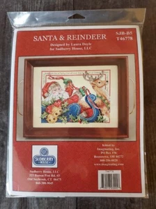 NIP Counted Cross-stitch kit "Santa & Reindeer" Sudberry House/Imaginating SJB-B - Picture 1 of 4
