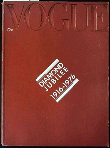 VOGUE UK 15th Oct 1976 DIAMOND JUBILEE Issue TWIGGY 60 Years of Fashion Reviewed - Picture 1 of 13