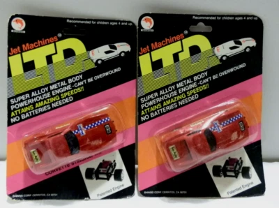 Juego de 2 máquinas a reacción motorizadas Shinsei 1:50 Red Corvette Stingray Foto 1 de 4