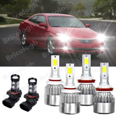 Kit de 6 faros antiniebla LED 6000K para Toyota Solara 2004 2005 2006 Foto 1 de 4