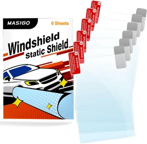 Windshield Sticker Applicator – 6 Pack, 4 X 6 Inch Heat-Resistant PET Film with - Picture 1 of 6