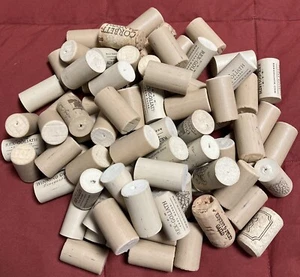 Wine Bottle Corks Mostly Synthetic Stoppers for Crafts Projects Lot of 83 - Picture 1 of 2