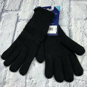 Black Isotoner mittens new with tags women’s one size Sweater Material - Picture 1 of 7