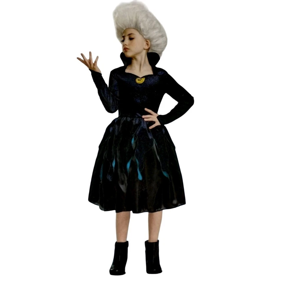 Disguise Little Mermaid Ursula Child Costume Size Small 6 6x Dress