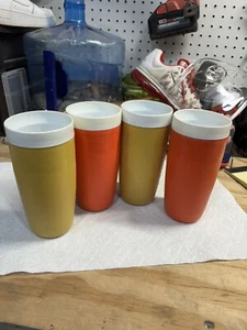 Juego de 4 vasos retro vintage Olympian Therm-O-Ware años 60 - 70 - Imagen 1 de 4