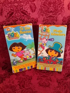 dora the explorer Vhs Lot. Pirate Adventure And To The Rescue - Picture 1 of 14