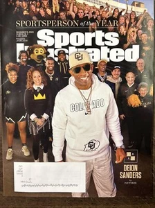 DEION SANDERS SPORTSPERSON OF THE YEAR SPORTS ILLUSTRATED MAGAZINE DECEMBER 2023 - Picture 1 of 2