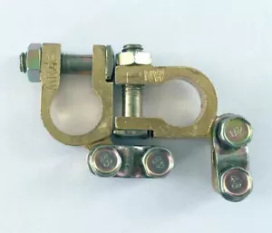 Universal Pure Brass Auto Car Replacement Battery Connector Terminal Clamp Clips - Picture 1 of 6