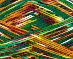 ONline Linie 7 Sockenwolle 6-fach 710 grün/rost/senf/natur - Bild 1 von 1