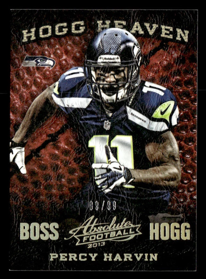 2013 Playoff Absolute #49 Percy Harvin Boss Hogg /99 - Image 1 of 2