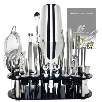 13-22Pcs 750ml 600ml Boston Cocktail Shaker Bar Tools Wine Mixer Set Bartender - Изображение 1 из 4