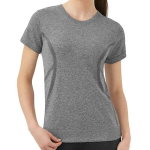 Member's Mark Ladies Work It Out Active Tee Charcoal Grey Women SZ S-XXL NWT - Picture 1 of 3