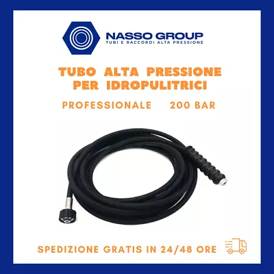 TUBO ALTA PRESSIONE R1 1/4" PER IDROPULITRCE KARCHER, LAVOR WASH E COMET 225 BAR