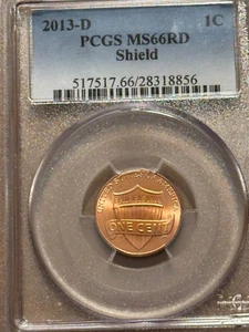 2013-D Lincoln PCGS MS66RD Shield - Picture 1 of 2